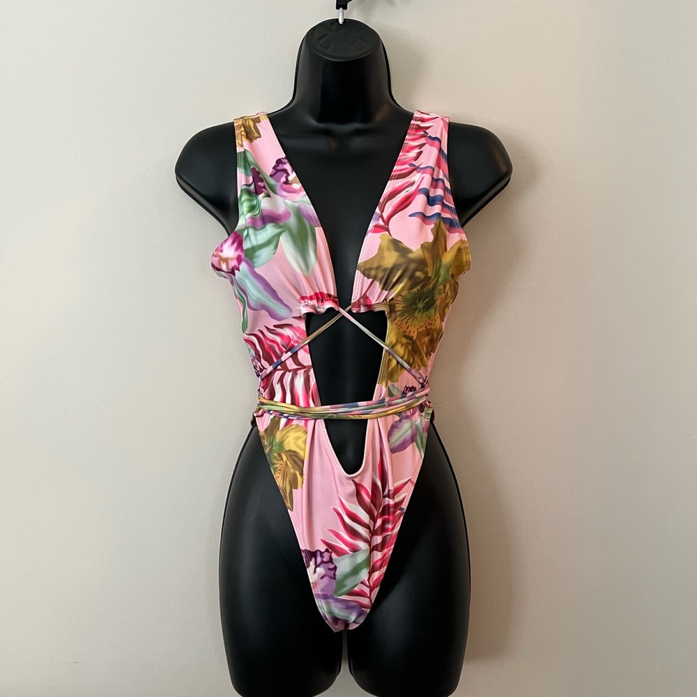 Tropical Floral One Piece
